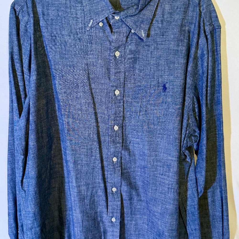 Ralph Lauren Blue Chambray Button-Down